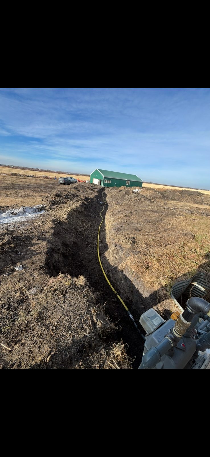 Sphinx Mechanical gas line trenching in Edmonton